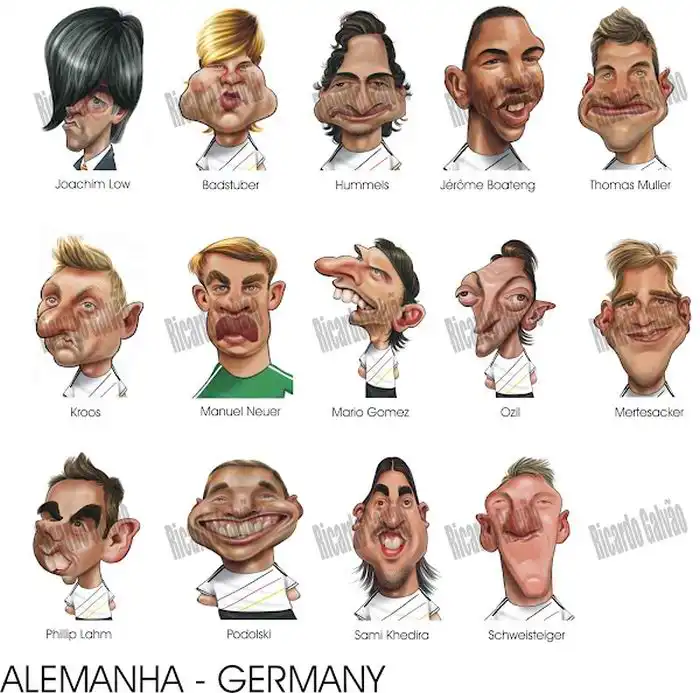 Классные карикатуры игроков Евро 2012