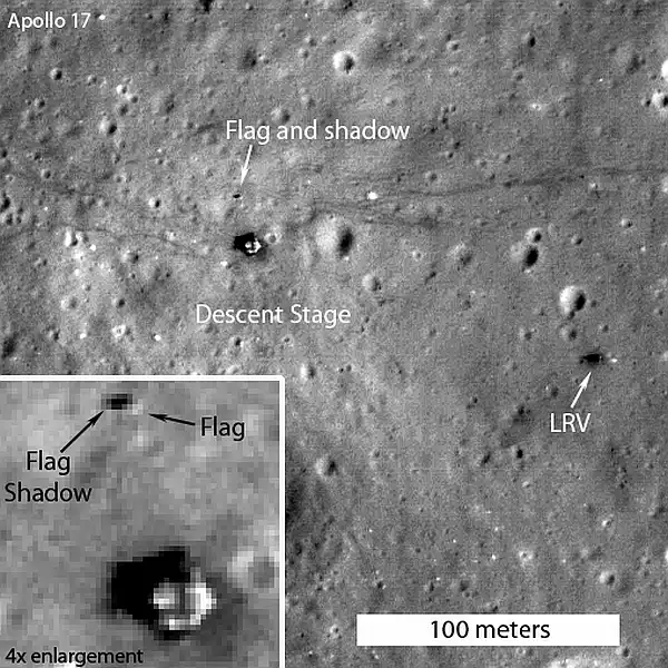 Американские флаги всё ещё стоят на Луне, заявляют в NASA