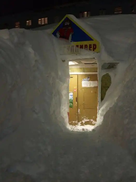 Норильск после аномального снегопада