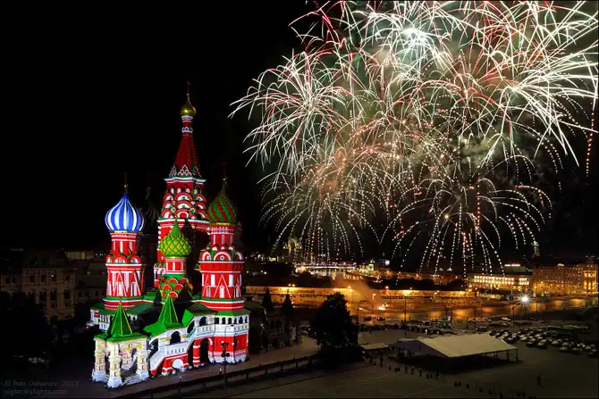 Виды со Спасской башни Московского Кремля