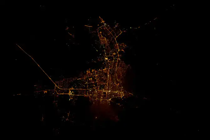 Ночные города из космоса. Самые свежие снимки с МКС