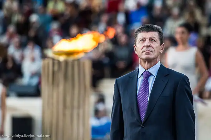 Путь Олимпийского огня из Греции в Москву