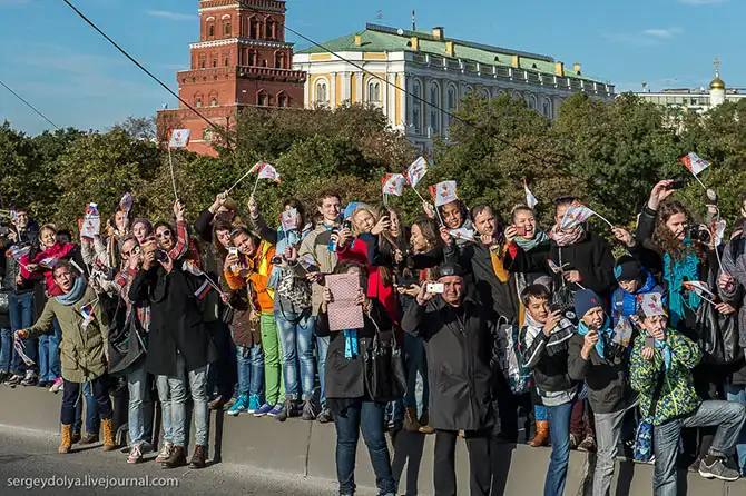 Путь Олимпийского огня из Греции в Москву