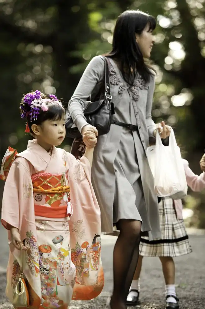Самые обаятельные малыши на празднике детей в Японии
