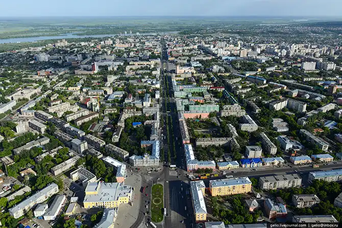 Барнаул с высоты птичьего полета