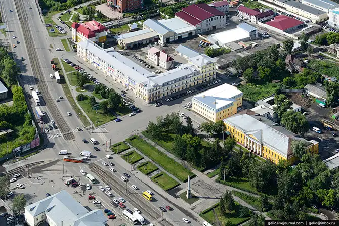 Барнаул с высоты птичьего полета
