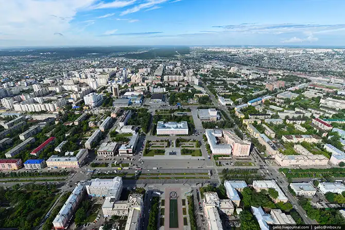 Барнаул с высоты птичьего полета