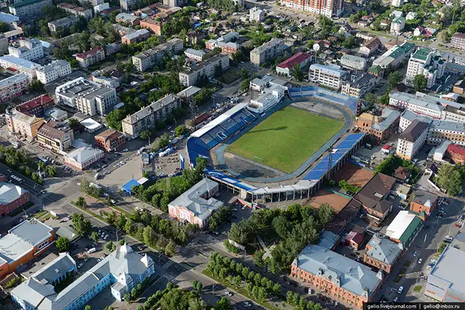 Барнаул с высоты птичьего полета