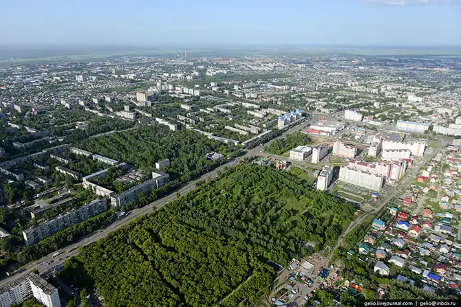 Барнаул с высоты птичьего полета