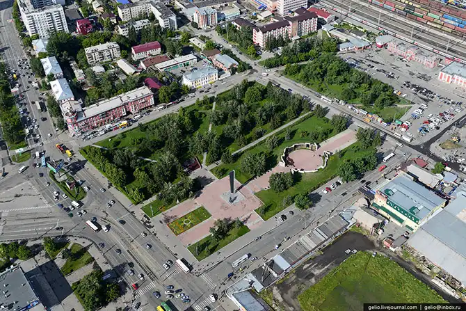 Барнаул с высоты птичьего полета