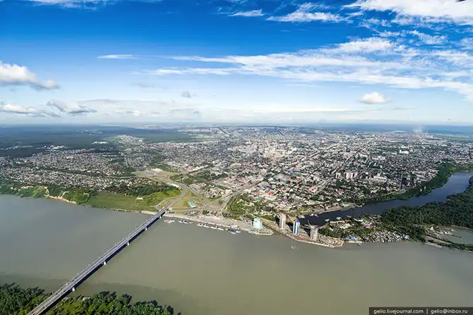 Барнаул с высоты птичьего полета