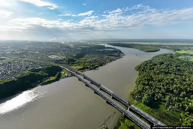 Барнаул с высоты птичьего полета