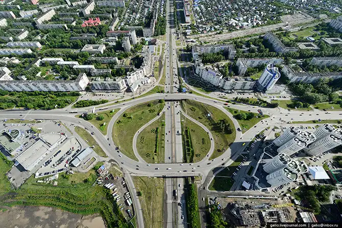 Барнаул с высоты птичьего полета