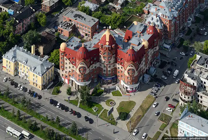 Барнаул с высоты птичьего полета