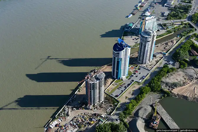 Барнаул с высоты птичьего полета