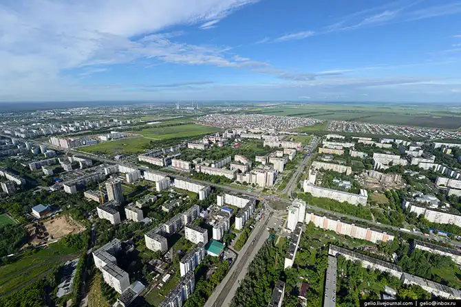 Барнаул с высоты птичьего полета