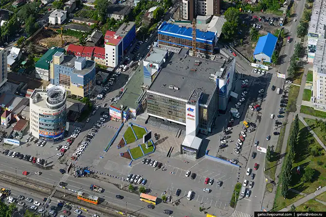 Барнаул с высоты птичьего полета