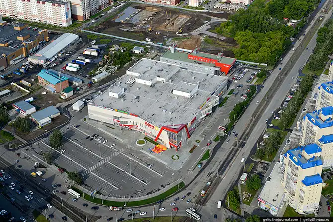 Барнаул с высоты птичьего полета