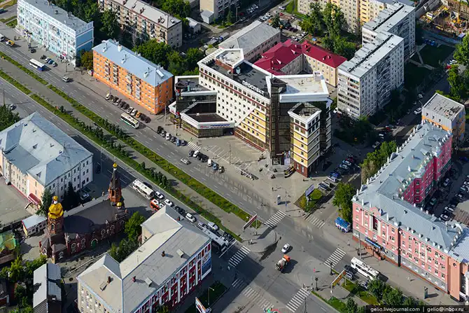 Барнаул с высоты птичьего полета