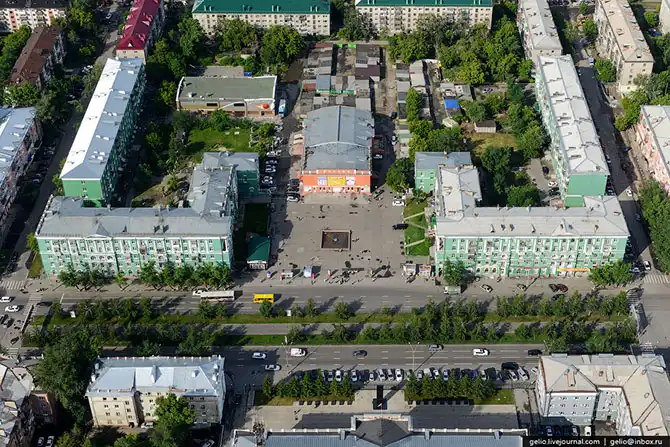 Барнаул с высоты птичьего полета