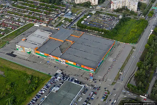 Барнаул с высоты птичьего полета