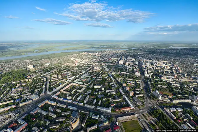 Барнаул с высоты птичьего полета
