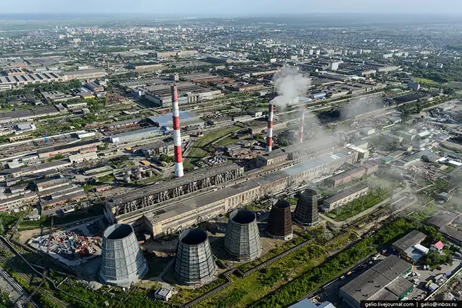 Барнаул с высоты птичьего полета