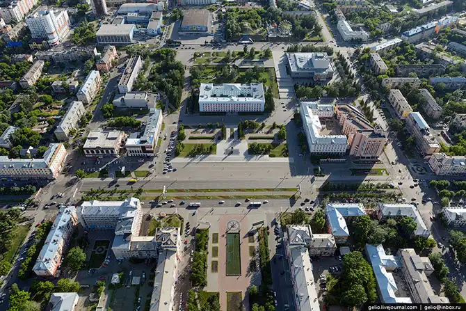 Барнаул с высоты птичьего полета