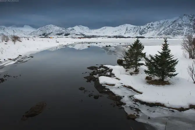 Зима на Лофотенских островах