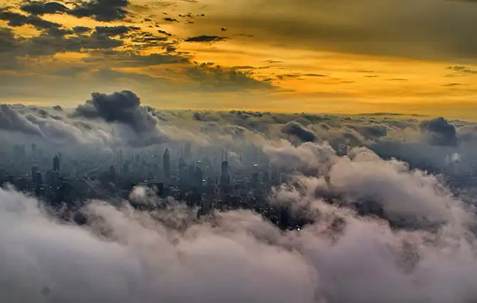 Шанхай из кабины крановщика