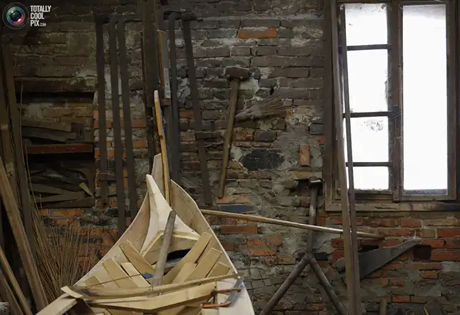 Как изготавливают гондолы в Венеции