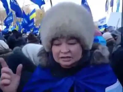 Женщина высказала свое мнение о Евромайдане