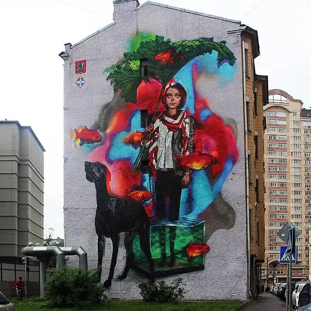 Самый крутой стрит-арт из России