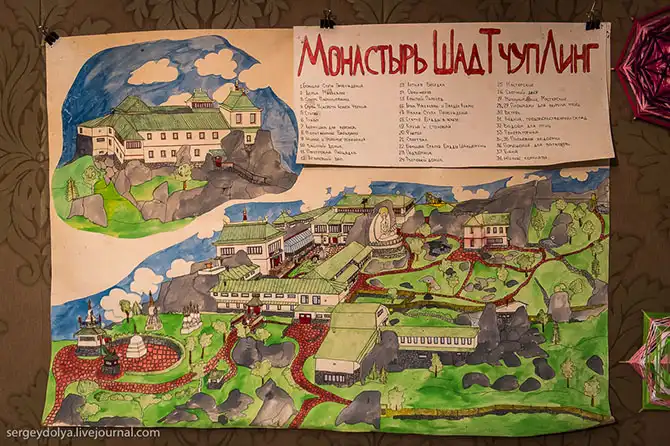 Быт буддийского монастыря на Урале