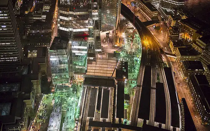 Ночной Лондон с высоты