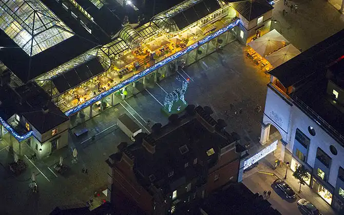 Ночной Лондон с высоты