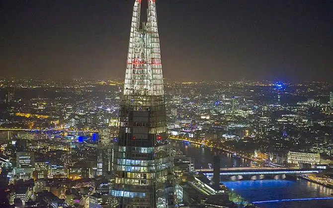 Ночной Лондон с высоты