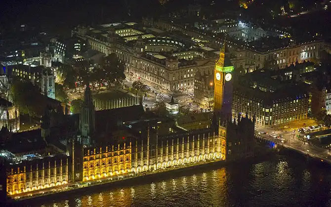 Ночной Лондон с высоты