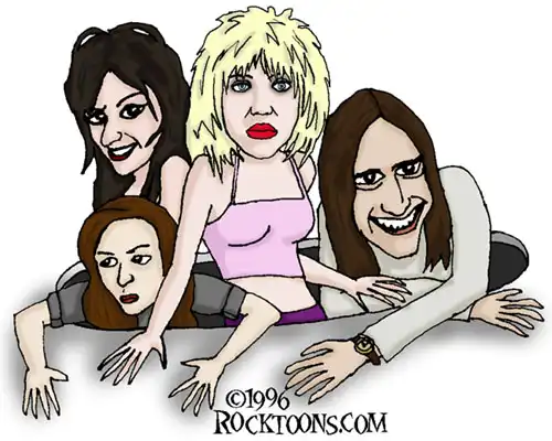 Карикатуры на зарубежные рок-группы и рок-исполнителей от rocktoons.com