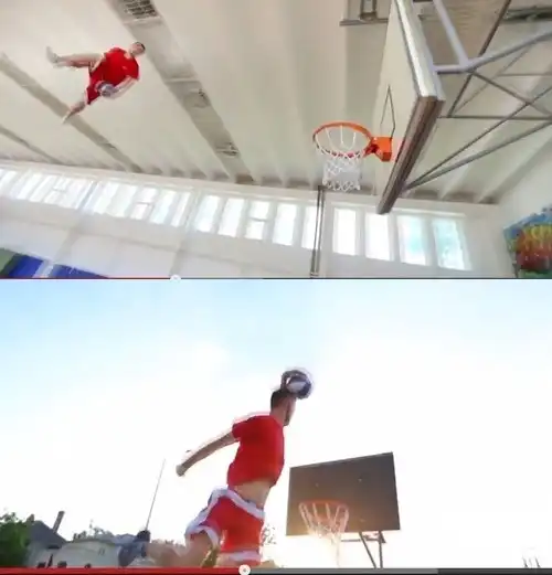 Баскетболисты - акробаты+ футболист на Пенсии.(2 ролика)