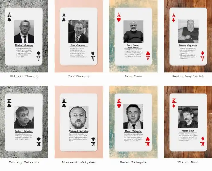 Американцы выпустили игральные карты "Русская мафия"