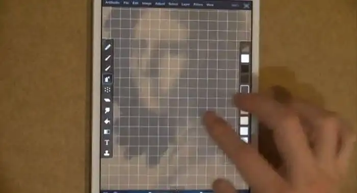 Удивительный рисунок на планшете iPad