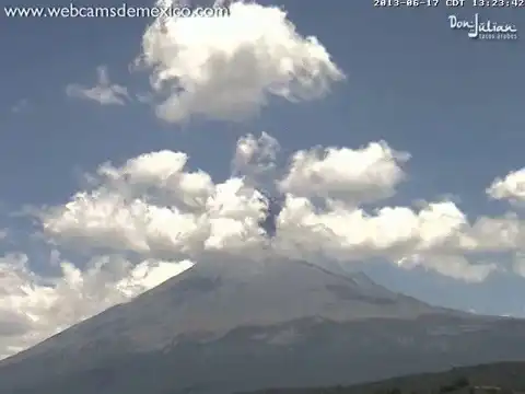 Извержение вулкана в Мексике