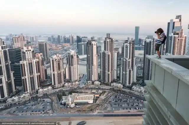 Головокружительная прогулка по крышам небоскребов Дубая