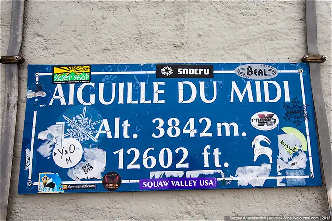 Путешествие на Вершину Aiguille Du Midi 3842 метра над уровнем моря