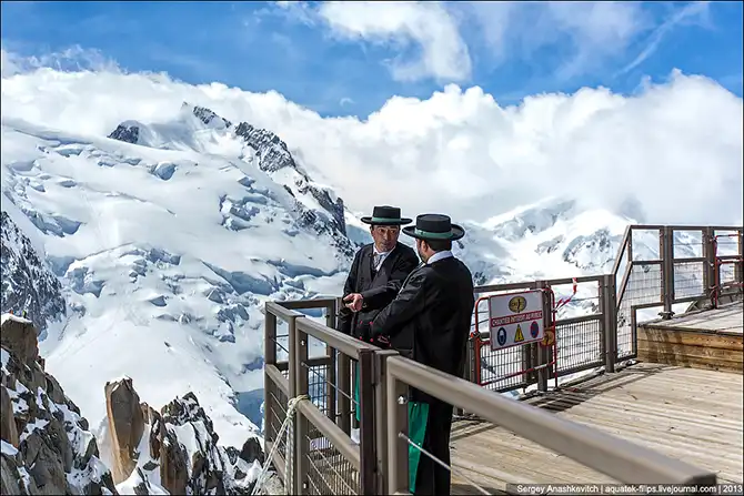 Путешествие на Вершину Aiguille Du Midi 3842 метра над уровнем моря
