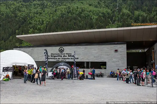 Путешествие на Вершину Aiguille Du Midi 3842 метра над уровнем моря