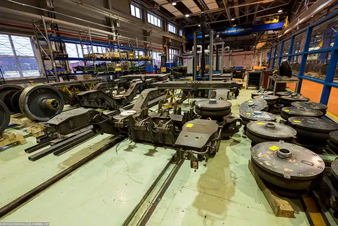 Новые поезда в моторвагонном депо Санкт-Петербурга