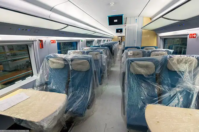 Новые поезда в моторвагонном депо Санкт-Петербурга