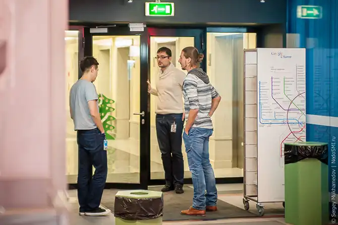 Необычный офис метро-стайл